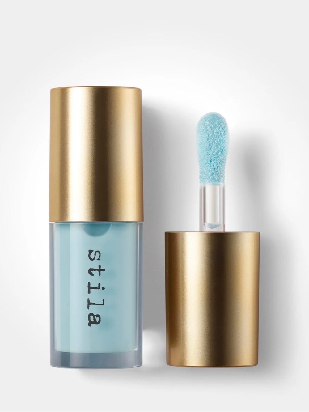 Stila Heaven’s Dew Gel Lip Oil “Ice Queen” Icy Blue Shimmer Gloss NWB